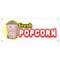 Signmission Fresh Popcorn Banner Heavy Duty 13 Oz Vinyl with Grommets Single Sided B-Fresh Popcorn - alternate 1